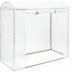 Relaxdays Serre De Jardin XL Serres à Tomates Avec Toit Rond Grande Serre Avec Porte H X L X P 170 X 200 X 82 Cm, Vert