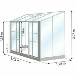 LAMS Serre Mélissa IDA 3300 De 3,30 M², Couleur Aluminium - Aluminium 7 LAMS Serre Mélissa IDA 3300 De 3,30 M², Couleur Aluminium - Aluminium -France Serre de jardin Soldes 2022 11087948 3