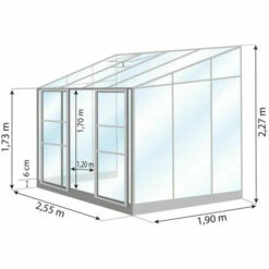 LAMS Serre Mélissa IDA 5200 De 4.90 M², Couleur Aluminium - Aluminium 8 LAMS Serre Mélissa IDA 5200 De 4.90 M², Couleur Aluminium - Aluminium -France Serre de jardin Soldes 2022 11120967 3