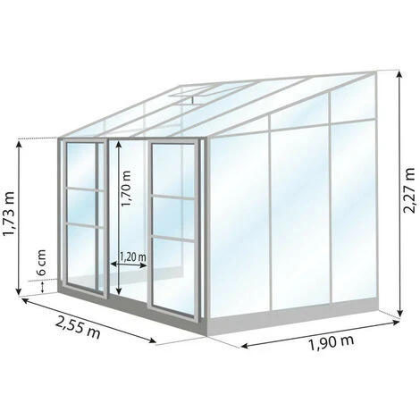 LAMS Serre Mélissa IDA 5200 De 4.90 M², Couleur Aluminium - Aluminium 5 LAMS Serre Mélissa IDA 5200 De 4.90 M², Couleur Aluminium - Aluminium – Image 3