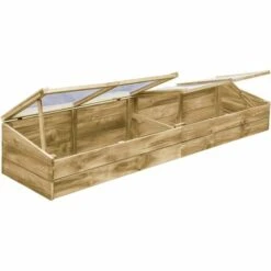 VidaXL Serre Bois De Pin Imprégné 200x50x35 Cm - Brun -France Serre de jardin Soldes 2022 11329871 3