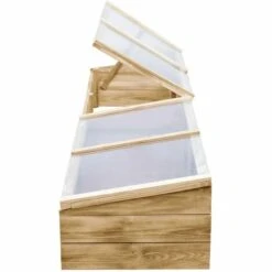 VidaXL Serre Bois De Pin Imprégné 200x50x35 Cm - Brun -France Serre de jardin Soldes 2022 11329871 5