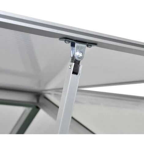 VidaXL Serre Aluminium 481x250x195 Cm 23,44 M³ - Transparent 5 VidaXL Serre Aluminium 481x250x195 Cm 23,44 M³ - Transparent – Image 4