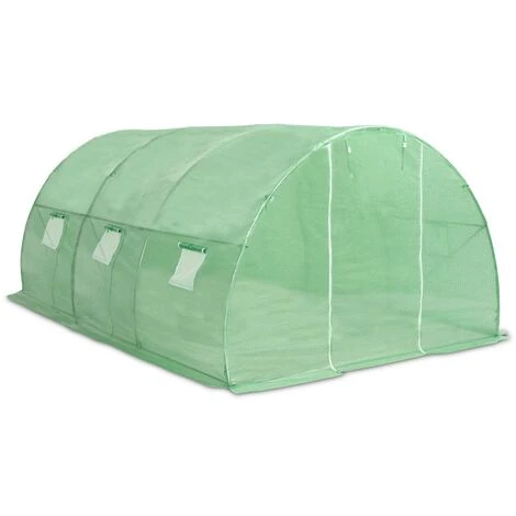 VidaXL Serre 13,5 M² 450x300x200 Cm - Vert 6 VidaXL Serre 13,5 M² 450x300x200 Cm - Vert – Image 4