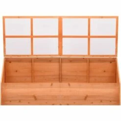 VidaXL Serre Bois 180 X 57 X 62 Cm - Brun -France Serre de jardin Soldes 2022 12045217 3
