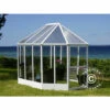 DANCOVER Kiosque De Jardin En Polycarbonate 6,96m², 2,41x3,3x2,58m, Blanc - Blanc -France Serre de jardin Soldes 2022 12727976 1