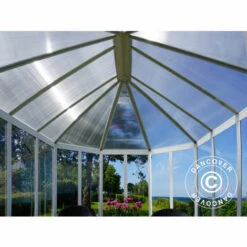 DANCOVER Kiosque De Jardin En Polycarbonate 6,96m², 2,41x3,3x2,58m, Blanc - Blanc 11 DANCOVER Kiosque De Jardin En Polycarbonate 6,96m², 2,41x3,3x2,58m, Blanc - Blanc -France Serre de jardin Soldes 2022 12727976 5