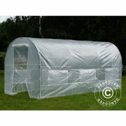 DANCOVER Serre Tunnel 2x4,5x2m, 9m², Transparent - Transparent 8 DANCOVER Serre Tunnel 2x4,5x2m, 9m², Transparent - Transparent -France Serre de jardin Soldes 2022 12728238 2