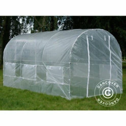 DANCOVER Serre Tunnel 2x4,5x2m, 9m², Transparent - Transparent 10 DANCOVER Serre Tunnel 2x4,5x2m, 9m², Transparent - Transparent -France Serre de jardin Soldes 2022 12728238 4
