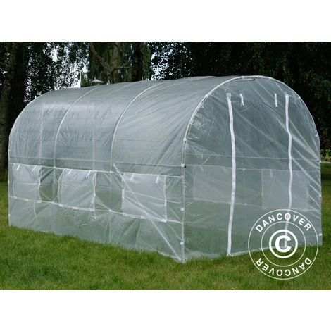 DANCOVER Serre Tunnel 2x4,5x2m, 9m², Transparent - Transparent 6 DANCOVER Serre Tunnel 2x4,5x2m, 9m², Transparent - Transparent – Image 4