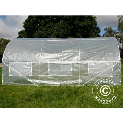 DANCOVER Serre Tunnel 3x4,5x2m, 13,5m², Transparent - Transparent 7 DANCOVER Serre Tunnel 3x4,5x2m, 13,5m², Transparent - Transparent – Image 5