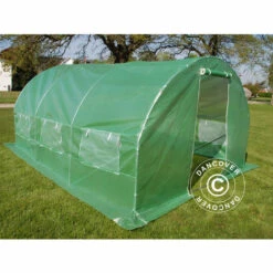 DANCOVER Serre Tunnel 3x4,5x2m, 13,5m², Vert - Vert -France Serre de jardin Soldes 2022 12728260 3