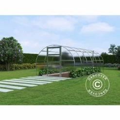 DANCOVER Serre Polycarbonate TITAN Arch 280, 18m², 3x6m, Argent - Argenté -France Serre de jardin Soldes 2022 12728367 5