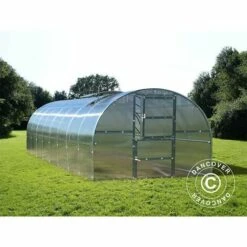 DANCOVER Serre Polycarbonate TITAN Arch 280, 24m², 3x8m, Argent - Argenté -France Serre de jardin Soldes 2022 12728368 3
