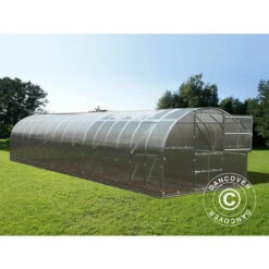 DANCOVER Serre Polycarbonate TITAN Arch 320, 30m², 3x10m, Argent - Argenté 9 DANCOVER Serre Polycarbonate TITAN Arch 320, 30m², 3x10m, Argent - Argenté -France Serre de jardin Soldes 2022 12728386 3