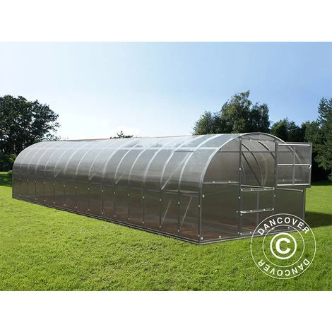 DANCOVER Serre Polycarbonate TITAN Arch 320, 30m², 3x10m, Argent - Argenté 5 DANCOVER Serre Polycarbonate TITAN Arch 320, 30m², 3x10m, Argent - Argenté – Image 3