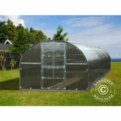 DANCOVER Serre Polycarbonate TITAN Arch 320, 30m², 3x10m, Argent - Argenté 10 DANCOVER Serre Polycarbonate TITAN Arch 320, 30m², 3x10m, Argent - Argenté -France Serre de jardin Soldes 2022 12728386 4