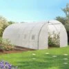 IDMARKET Serre Tunnel De Jardin 18 M² Blanche Gamme Maraîchère CRIMÉE 6x3 M - Blanc 1 IDMARKET Serre Tunnel De Jardin 18 M² Blanche Gamme Maraîchère CRIMÉE 6x3 M - Blanc -France Serre de jardin Soldes 2022 1317829 1