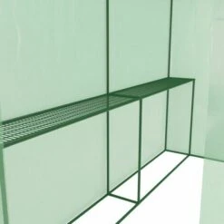 EUROSPEN Serre De Jardin 2m² - Bâche Armée - Avec étagères Et Porte Zipée - Vert 11 EUROSPEN Serre De Jardin 2m² - Bâche Armée - Avec étagères Et Porte Zipée - Vert -France Serre de jardin Soldes 2022 13183095 5