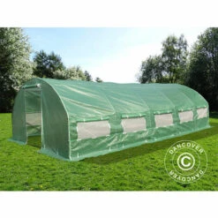 DANCOVER Serre Tunnel 4x6,6x2m, 26,4m², Vert - Vert -France Serre de jardin Soldes 2022 13237227 4