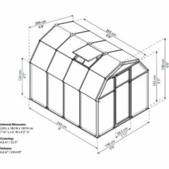 Palram - Canopia | Serre De Jardin Eco Grow 5.4m² Verte -France Serre de jardin Soldes 2022 13736054 5