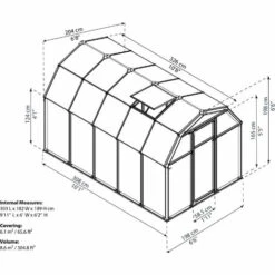 Palram - Canopia | Serre De Jardin Eco Grow 6.7m² Verte -France Serre de jardin Soldes 2022 13736055 5