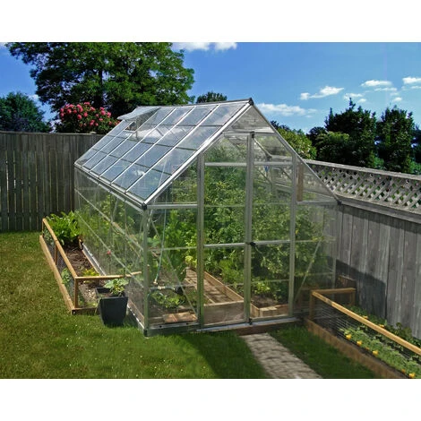 Palram - Canopia | Serre De Jardin Octave 9m² Argent 4 Palram - Canopia | Serre De Jardin Octave 9m² Argent – Image 2