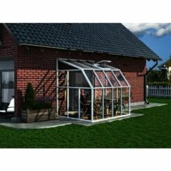 Palram - Canopia | Véranda Sun Room 2X2.6 Blanche -France Serre de jardin Soldes 2022 13736190 2