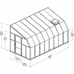 Palram - Canopia | Véranda Sun Room 2.6X5 Blanche 9 Palram - Canopia | Véranda Sun Room 2.6X5 Blanche -France Serre de jardin Soldes 2022 13736198 4