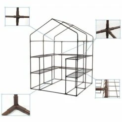 Sekey Serre De Jardin 143 X 143 X 195 Cm -France Serre de jardin Soldes 2022 13755812 4