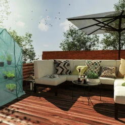 Relaxdays Serre De Jardin Pliable, Etagère 195 Cm Plantes Tomates Semis Jardin, Bâche HxlxP: 195 X 138 X 72 Cm, Vert -France Serre de jardin Soldes 2022 14083547 4