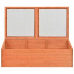 VIDAXL Serre Bois 100 X 50 X 34 Cm - Brun - Pelouses Et Jardins - Jardinage - Serres - Brun - Brun -France Serre de jardin Soldes 2022 14270844 5