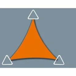 DIRECT FILET Voile D'ombrage Imperméable De 5.9x5.9x5.9m Format Triangle à Tendre | Terracotta