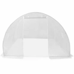 VidaXL Serre 13,5 M² 450x300x200 Cm - Blanc 10 VidaXL Serre 13,5 M² 450x300x200 Cm - Blanc -France Serre de jardin Soldes 2022 14984524 4