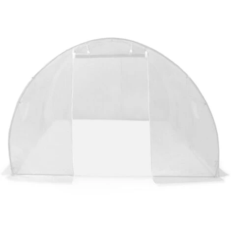 VidaXL Serre 13,5 M² 450x300x200 Cm - Blanc 6 VidaXL Serre 13,5 M² 450x300x200 Cm - Blanc – Image 4