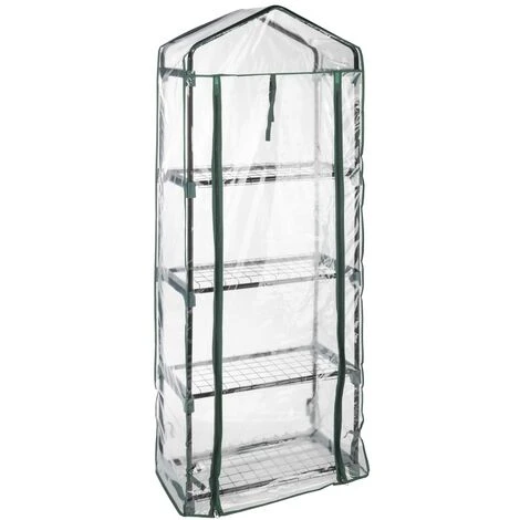 HI Serre Avec 4 étagères 59 X 31 X 160 Cm - Transparent 3 HI Serre Avec 4 étagères 59 X 31 X 160 Cm - Transparent