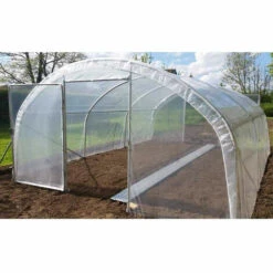 ATOUT LOISIR Serre Tunnel PRO-400 Larg 4 M , L 4 M, Façade 1 Porte Simple Et 1 Façade Pleine -France Serre de jardin Soldes 2022 15011876 3