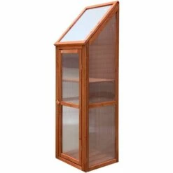 Serre De Jardin Gardiun Wooden III 41x35x132 Cm En Bois Et Polycarbonate