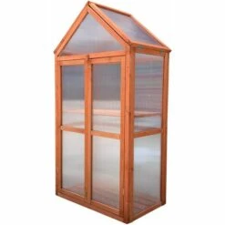 Serre De Jardin Gardiun Wooden IV 41x70x132 Cm En Bois Et Polycarbonate