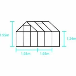 HALLS Serre Polycarbonate Popular 66 - 3.80 M², Couleur Silver, Base Sans Base - Silver 8 HALLS Serre Polycarbonate Popular 66 - 3.80 M², Couleur Silver, Base Sans Base - Silver -France Serre de jardin Soldes 2022 16255983 3