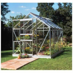 HALLS Serre En Verre Horticole Popular 86 - 5 M², Couleur Silver, Base Sans Base - Silver 9 HALLS Serre En Verre Horticole Popular 86 - 5 M², Couleur Silver, Base Sans Base - Silver -France Serre de jardin Soldes 2022 16255989 3