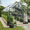 HALLS Serre En Verre Trempé Qube+ 816 - 13 M², Base Sans Base -France Serre de jardin Soldes 2022 16284561 1