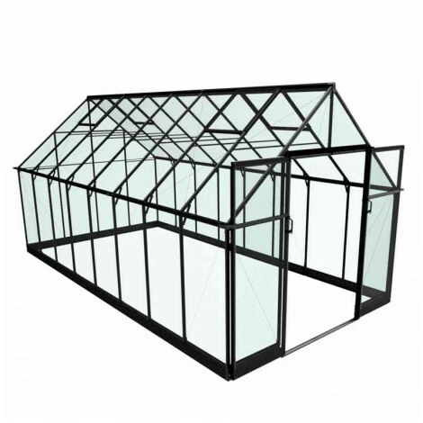 HALLS Serre En Verre Trempé Qube+ 816 - 13 M², Base Sans Base 6 HALLS Serre En Verre Trempé Qube+ 816 - 13 M², Base Sans Base – Image 4