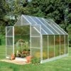 HALLS Serre Polycarbonate Magnum 108 - 8.30 M², Couleur Silver, Base Sans Base - Silver