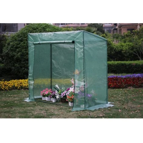 HABITAT ET JARDIN SERRE TOMATE PETUNIA- 1.6M² - 2 X 0.77 X 1.69 M - Vert. 4 HABITAT ET JARDIN SERRE TOMATE PETUNIA- 1.6M² - 2 X 0.77 X 1.69 M - Vert. – Image 2