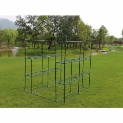 HABITAT ET JARDIN SERRE TOMATE PETUNIA- 2.04M² - 1.43 X 1.43 X 1.95 - Vert. -France Serre de jardin Soldes 2022 164993 3