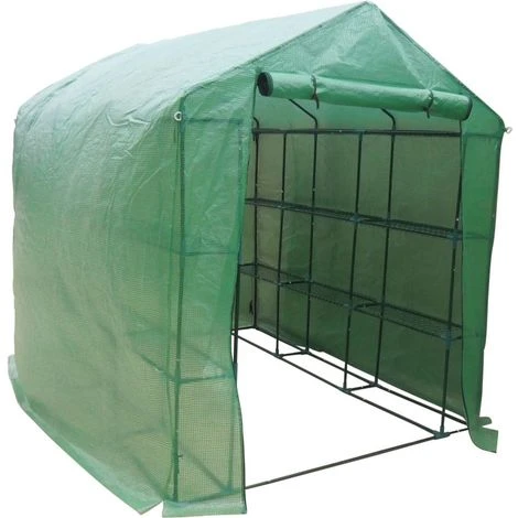 HABITAT ET JARDIN SERRE TOMATE PETUNIA- 4.4M² - 2.5 X 1.7 X 2.1 M - Vert. 3 HABITAT ET JARDIN SERRE TOMATE PETUNIA- 4.4M² - 2.5 X 1.7 X 2.1 M - Vert.