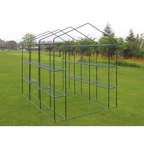 HABITAT ET JARDIN SERRE TOMATE PETUNIA- 4.4M² - 2.5 X 1.7 X 2.1 M - Vert. 5 HABITAT ET JARDIN SERRE TOMATE PETUNIA- 4.4M² - 2.5 X 1.7 X 2.1 M - Vert. – Image 3