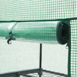 HELLOSHOP26 Serre De Jardin Métal 70 X 160 X 50 Cm Jardinage Plante Plastique - Métal -France Serre de jardin Soldes 2022 1707035 3