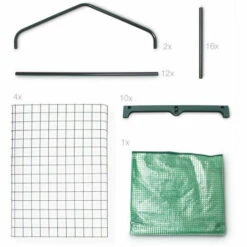 HELLOSHOP26 Serre De Jardin Métal 70 X 160 X 50 Cm Jardinage Plante Plastique - Métal -France Serre de jardin Soldes 2022 1707035 5